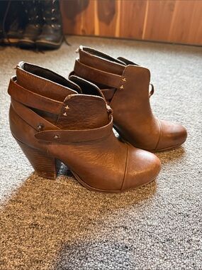 Rag and Bone brown booties